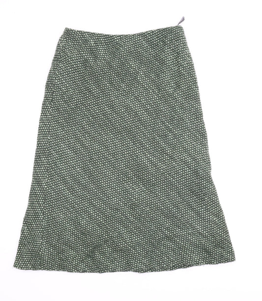 Alex & Co Womens Green   A-Line Skirt Size 16  - Spotted pattern