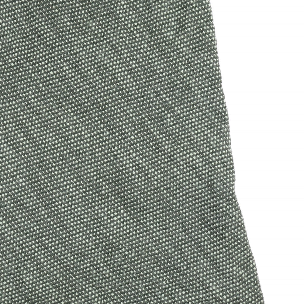 Alex & Co Womens Green A-Line Skirt Size 16 - Spotted pattern