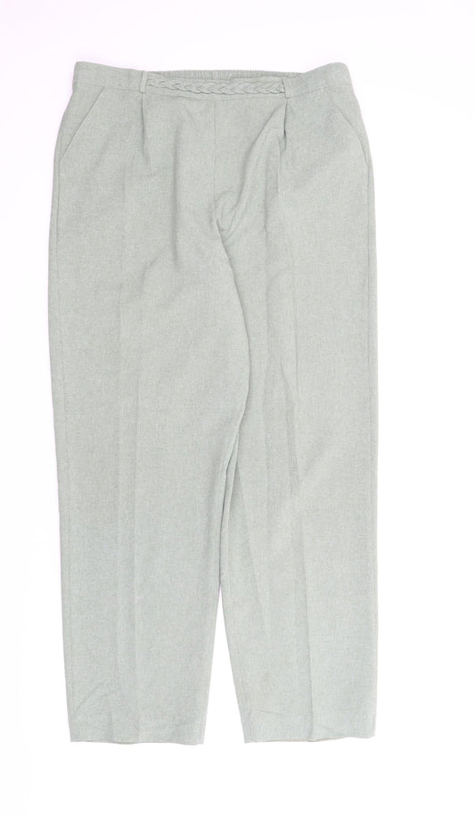 Sarah Hamilton Womens Green Carpenter Trousers Size 16 L28 in
