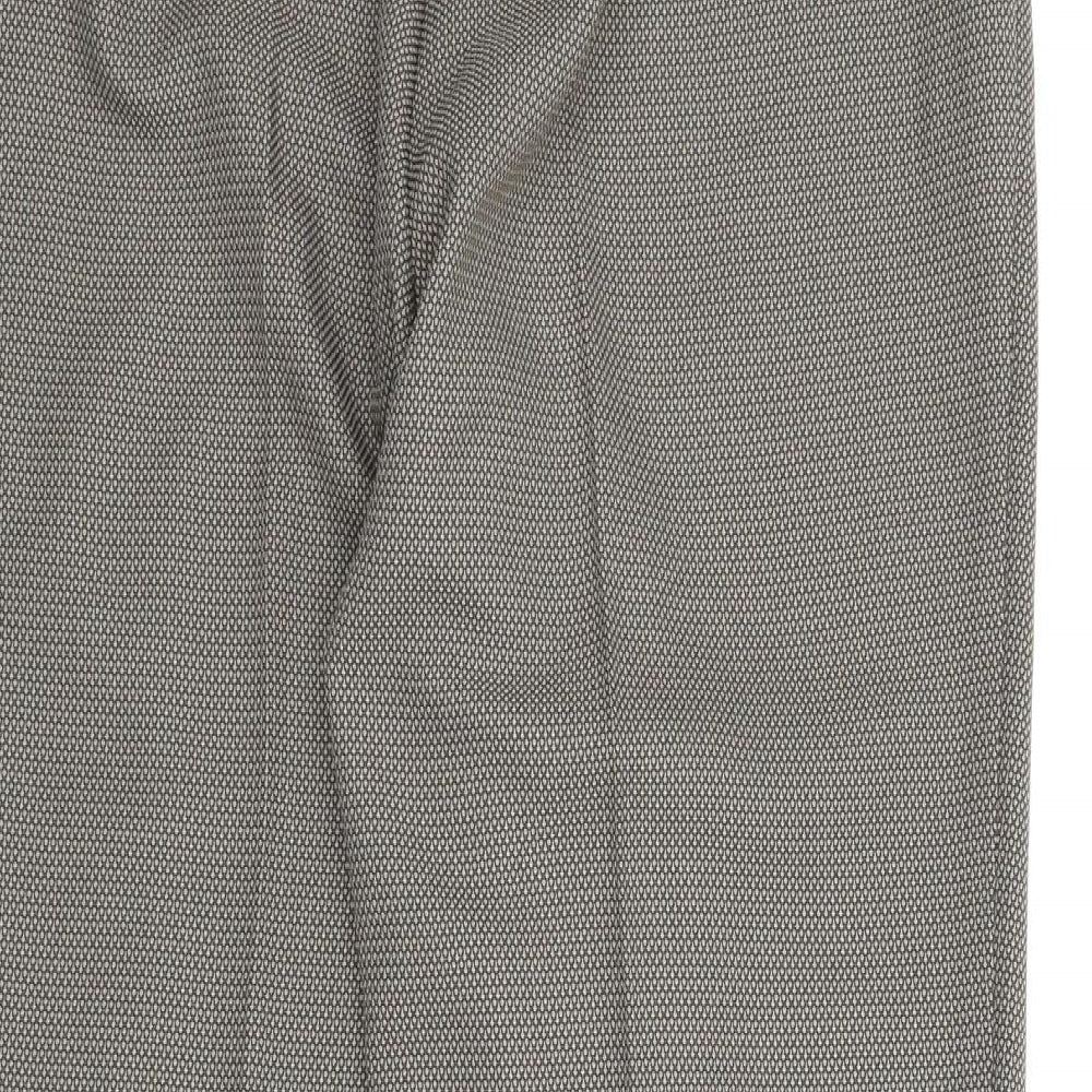 Womens UK Size 14 M&S Regular Fit Capri Brown Trousers