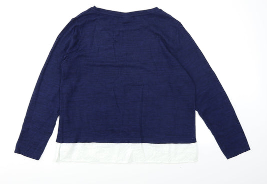 Wallis Womens Blue Pullover Jumper Size 16