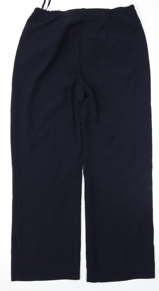 Classic Womens Blue Trousers Size 12 L27 in