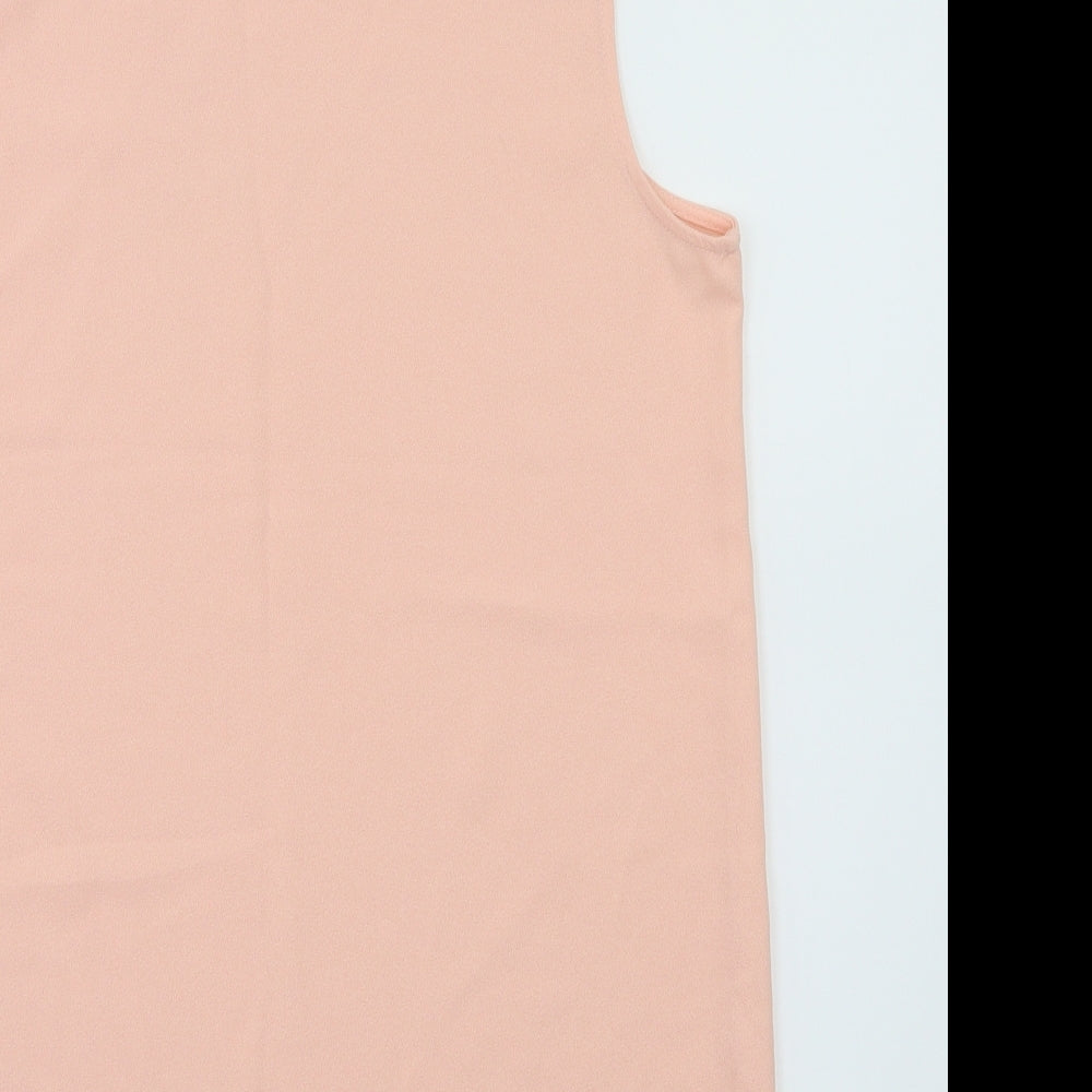 Womens UK Size 10 Essential Pink Basic T-Shirt