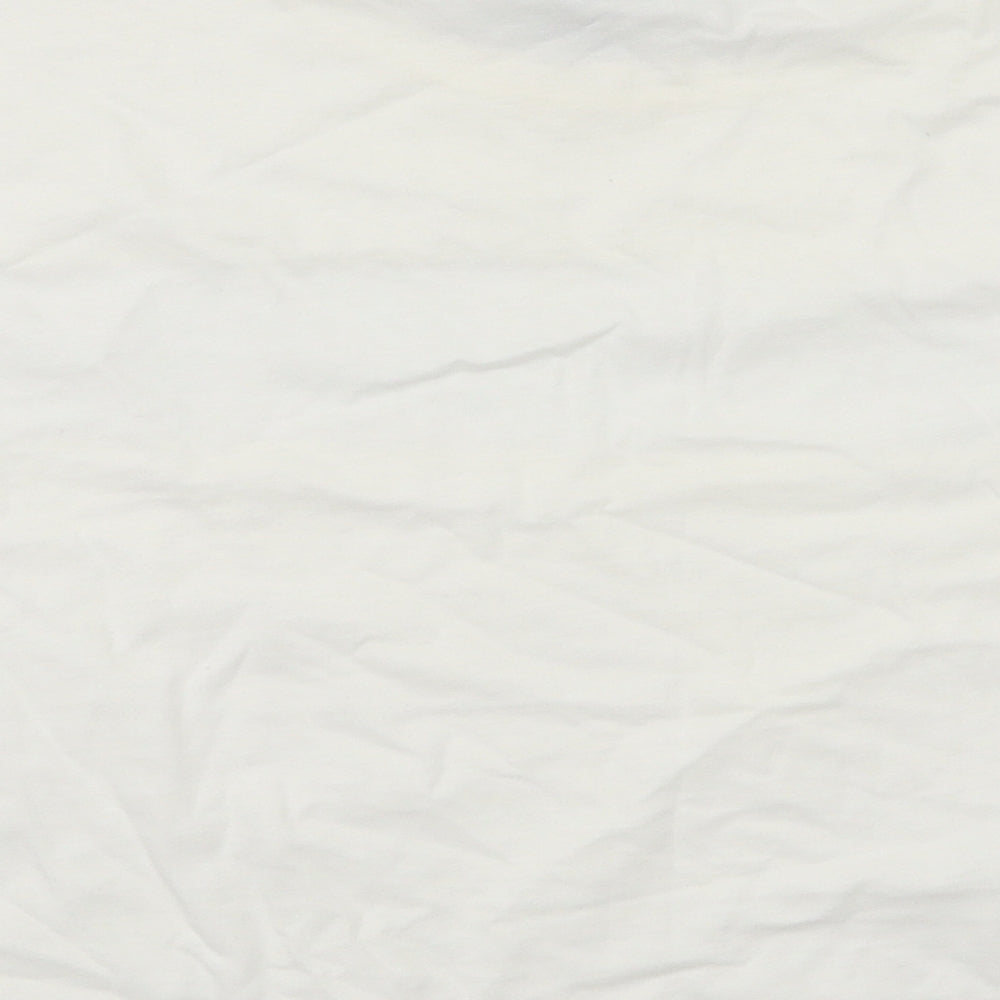 Womens UK Size 10 Topshop White Basic T-Shirt