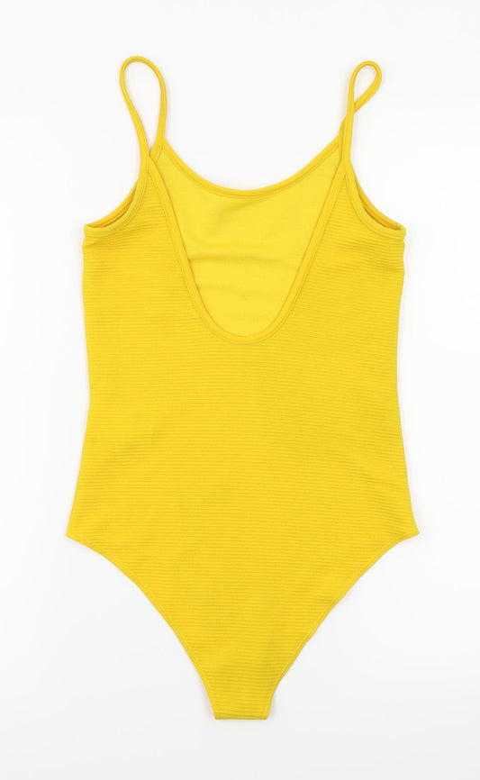 H&M Womens White Ikat  Bodysuit One-Piece Size 8