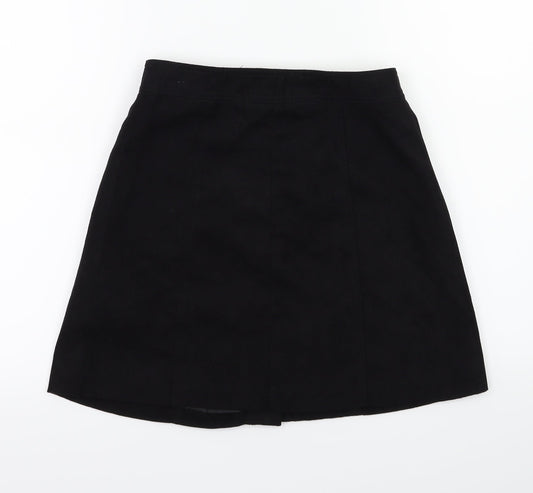 H&M Womens Black   A-Line Skirt Size 8