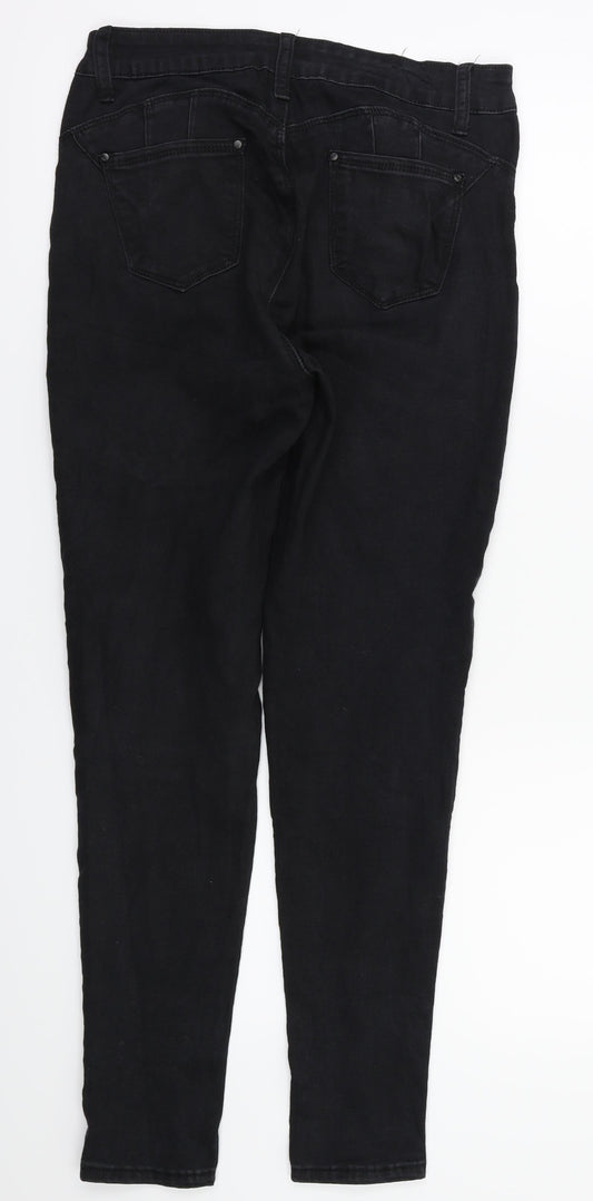 Womens UK Size 10 by sasha Regular Fit Skinny Black Jeans