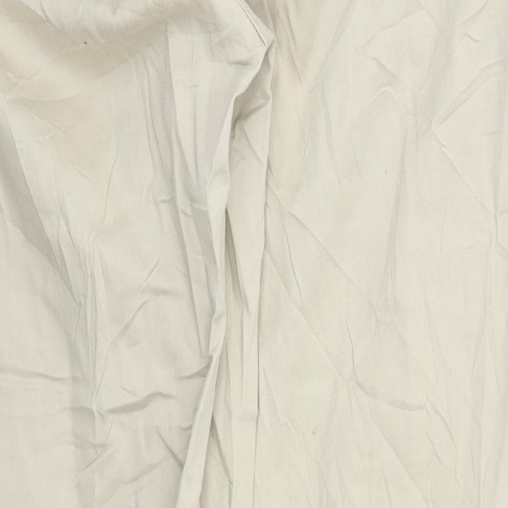 Flame Womens Beige Trousers Size 16 L28 in