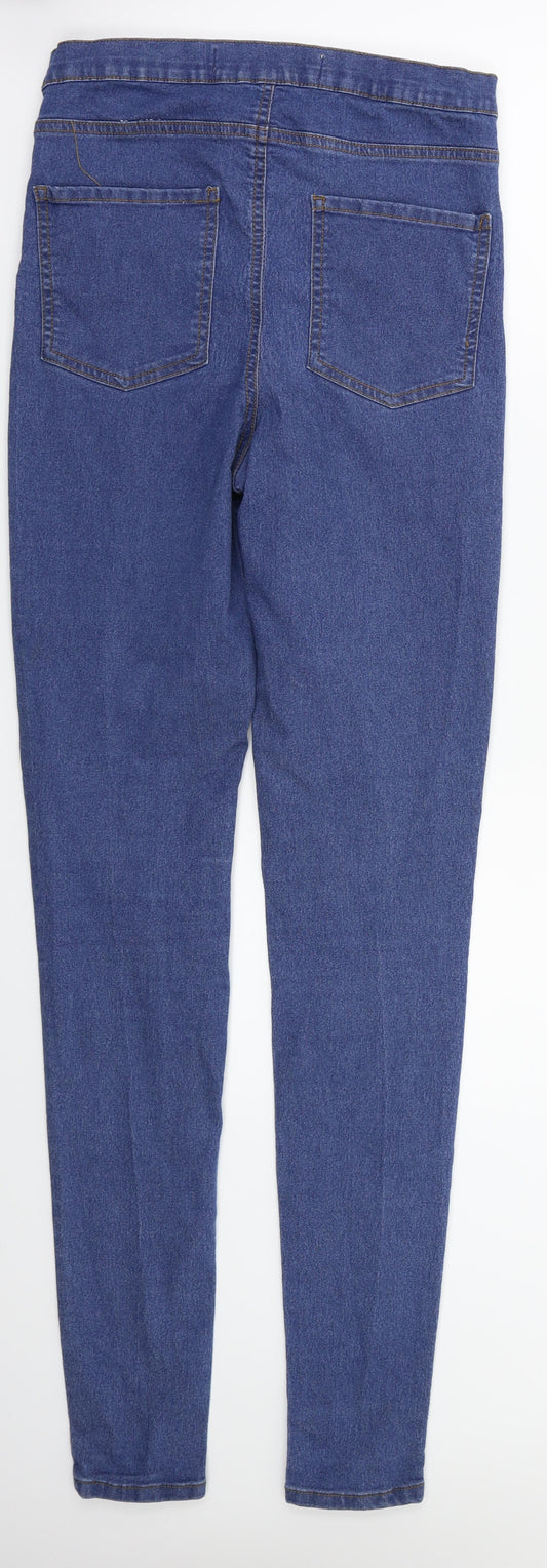 Denim&co Womens Blue Skinny Jeans Size 12 L32 in