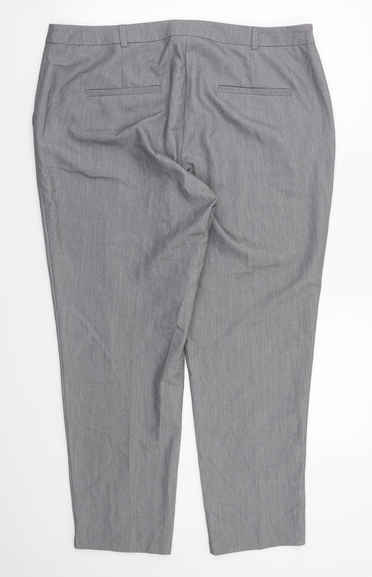 Womens UK Size 12 Dorothy Perkins Relaxed Fit Grey Trousers