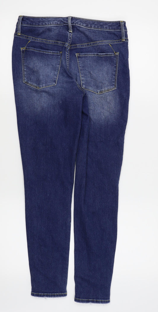 Denim Womens Blue Skinny Jeans Size 6 L26 in - ripped jeans