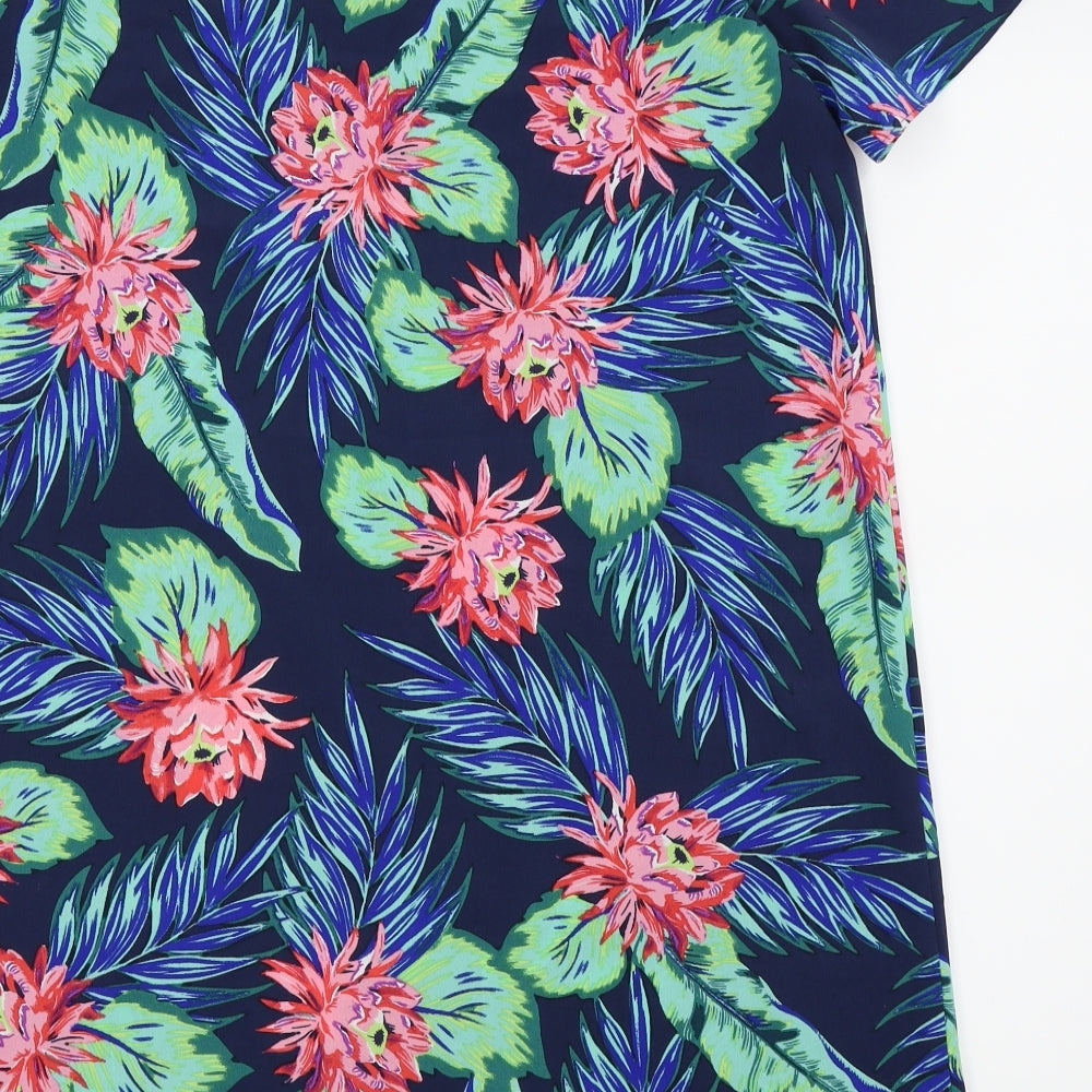 Asda George Womens Blue Floral Fit & Flare Size 12