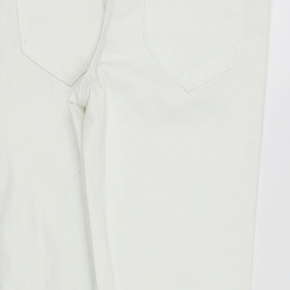 Asda George Womens White Skinny Jeans Size 8 L24 in