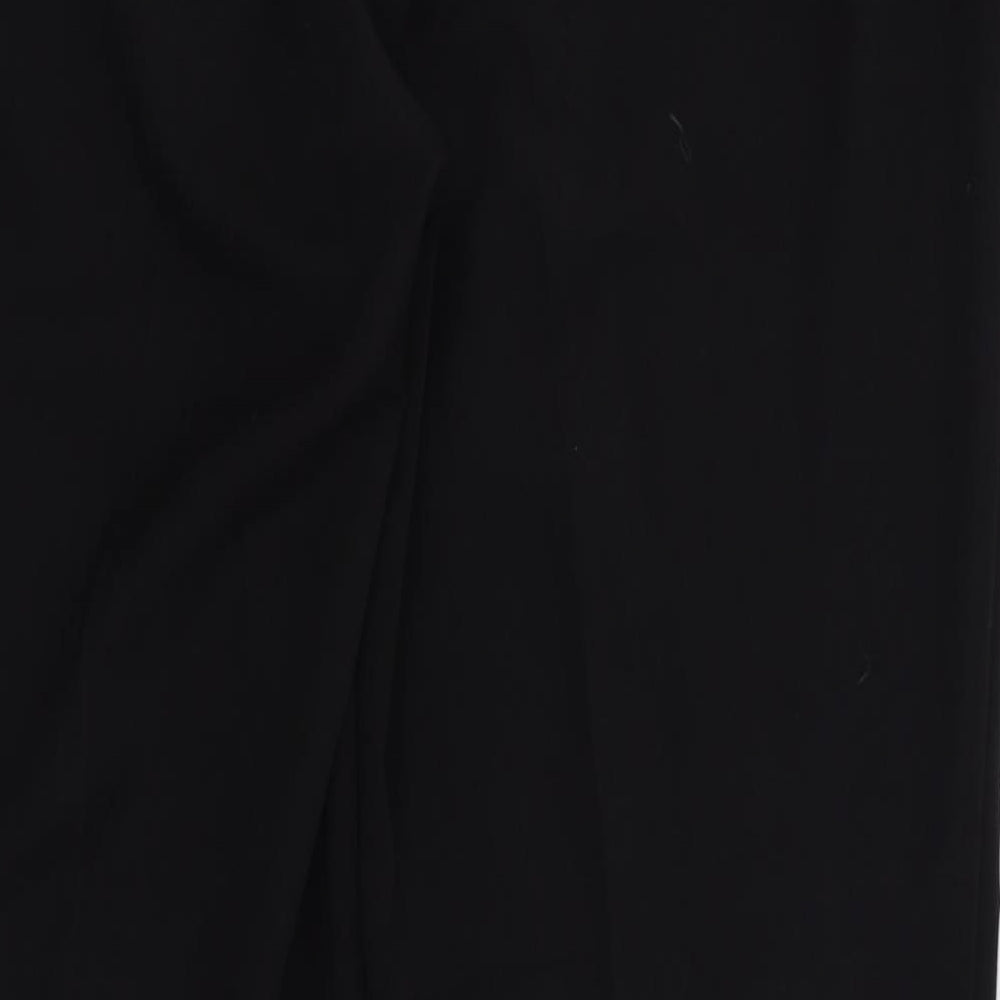 Womens UK Size 18 BM Regular Fit Black Trousers