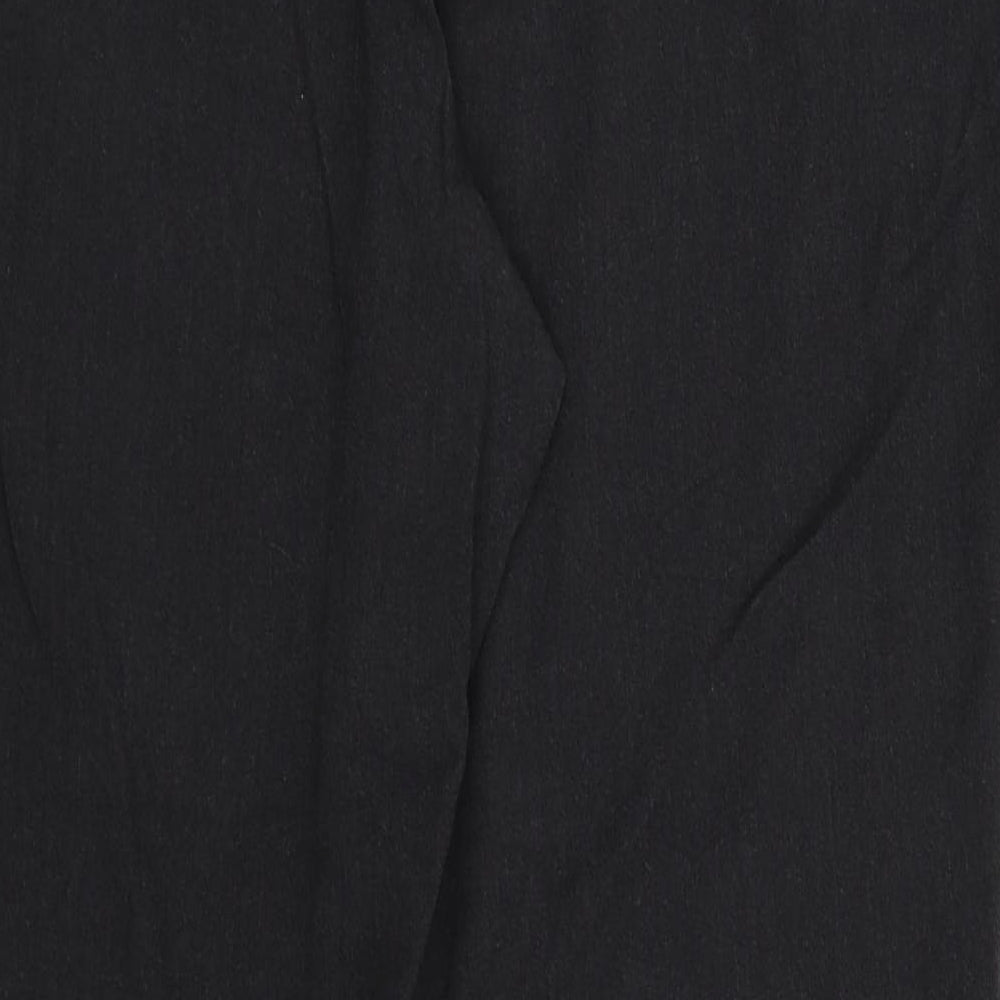 Womens UK Size 14 M&S Regular Fit Black Trousers