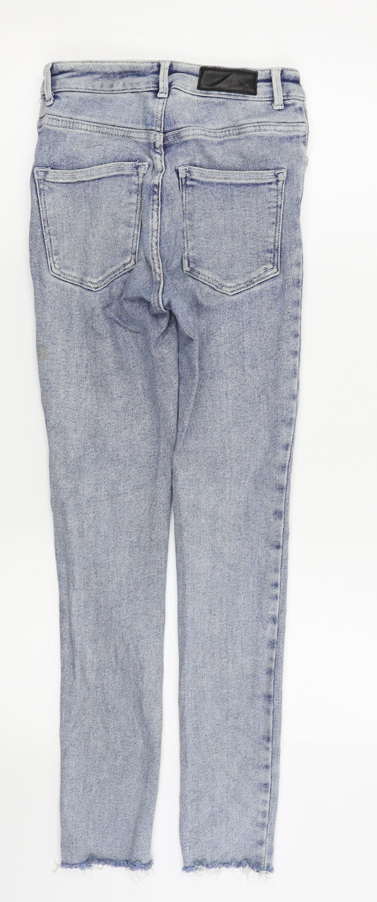 Never Denim Womens Blue Skinny Jeans Size S L26 in