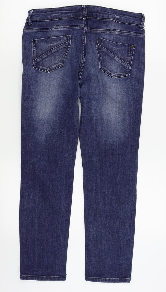 M&S Womens Blue   Skinny Jeans Size 16 L25 in