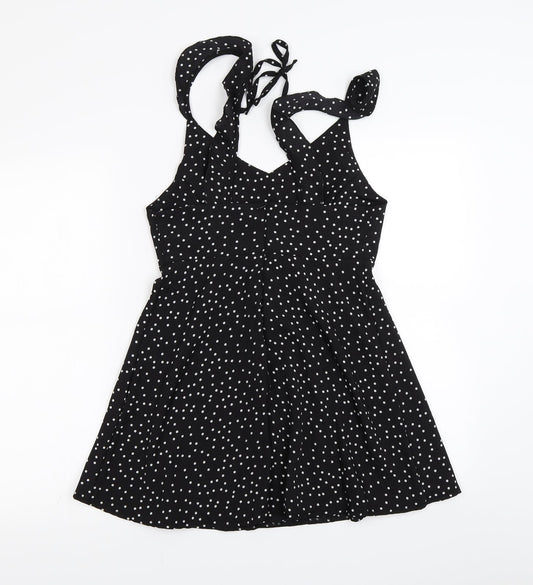 Womens UK Size M Preworn Black Camisole Blouse