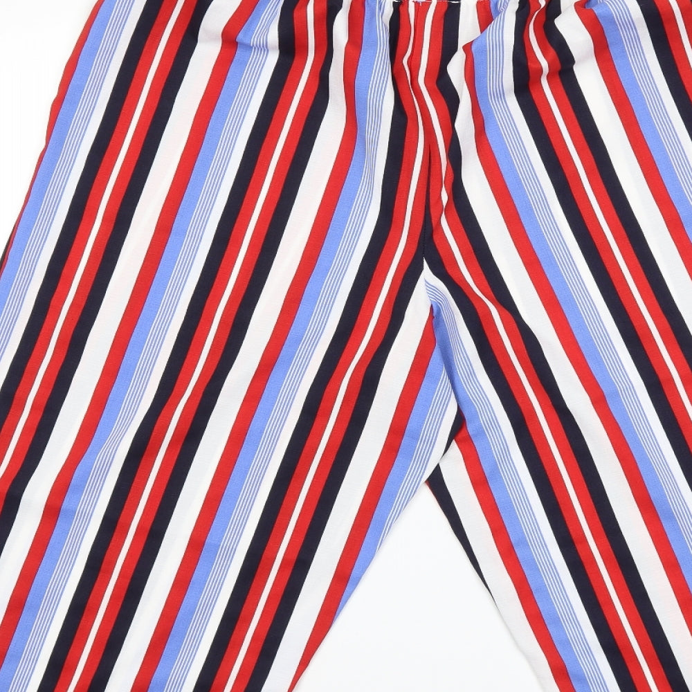 George Womens Blue Striped Trousers Size 14 L20 in