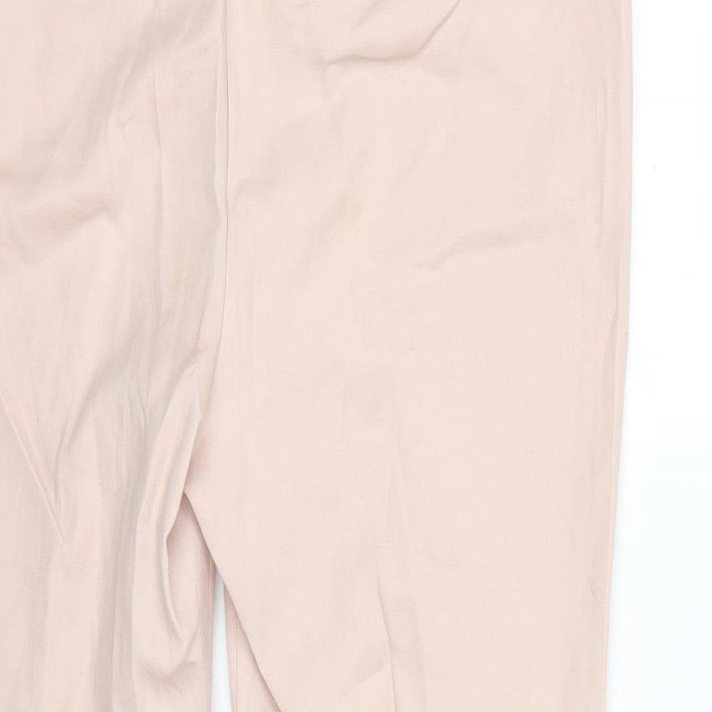 Womens UK Size 14 Nutmeg Regular Fit Pink Trousers
