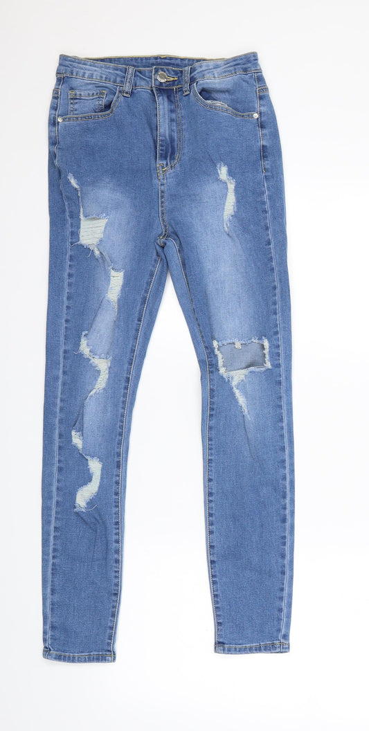 SHEIN Womens Blue Denim Skinny Jeans Size XS L26 in