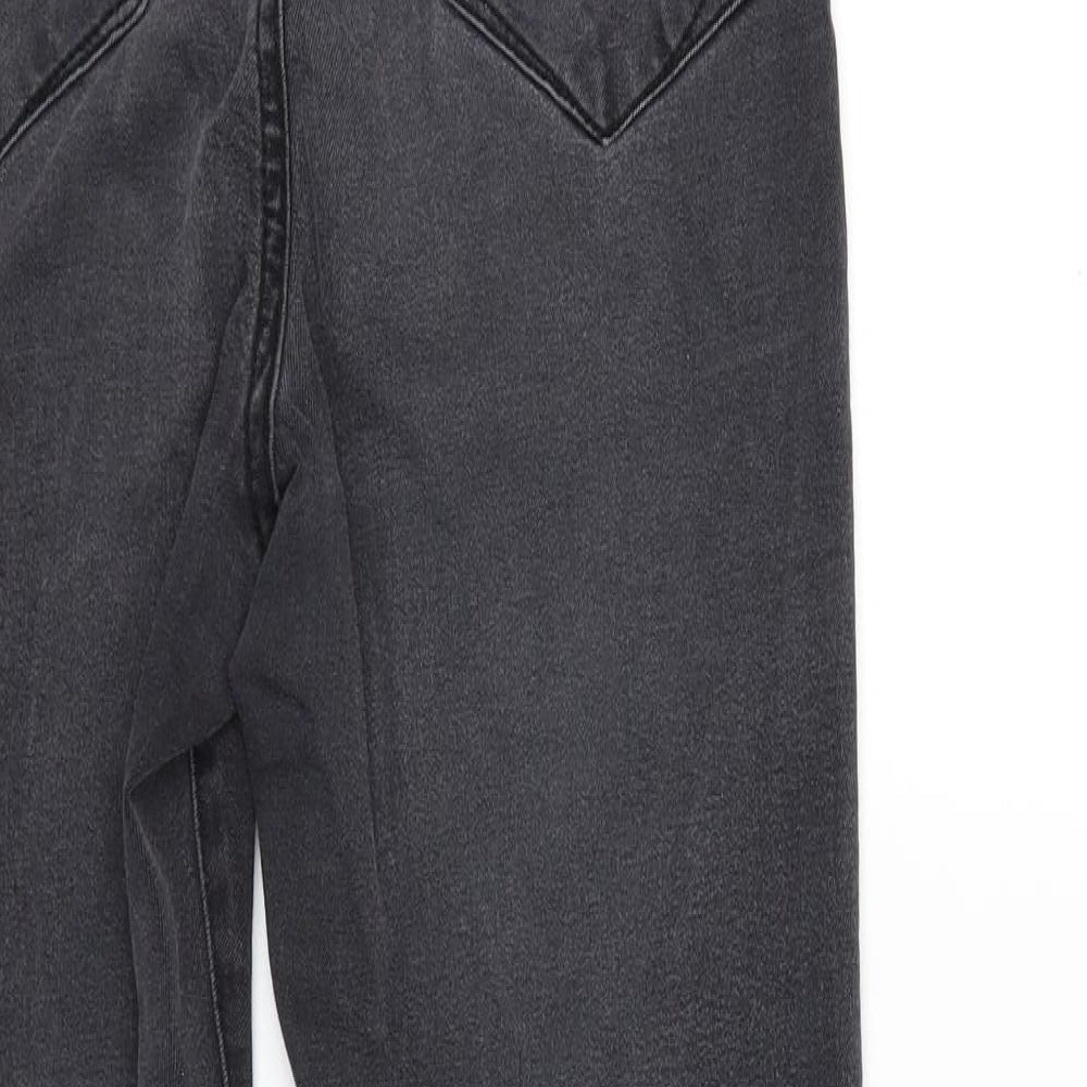 Denim & Co. Womens Grey Denim Skinny Jeans Size 12 L26 in