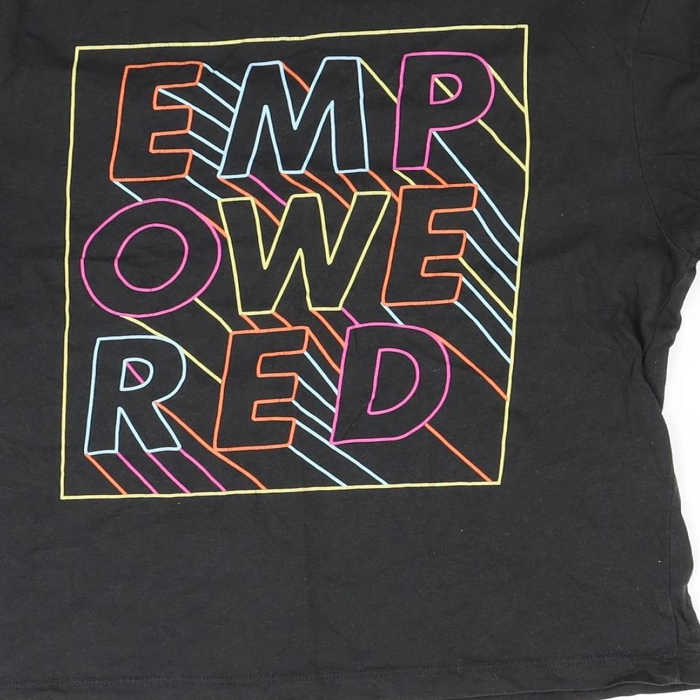 Jack Wills Womens Black Basic T-Shirt Size 6