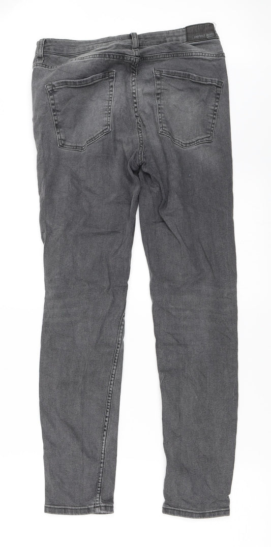 Perfect Jeans Womens Grey Denim Skinny Jeans Size 40 L28 in