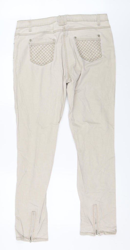 Gina Benotti Womens Beige Straight Jeans Size 46 L31 in