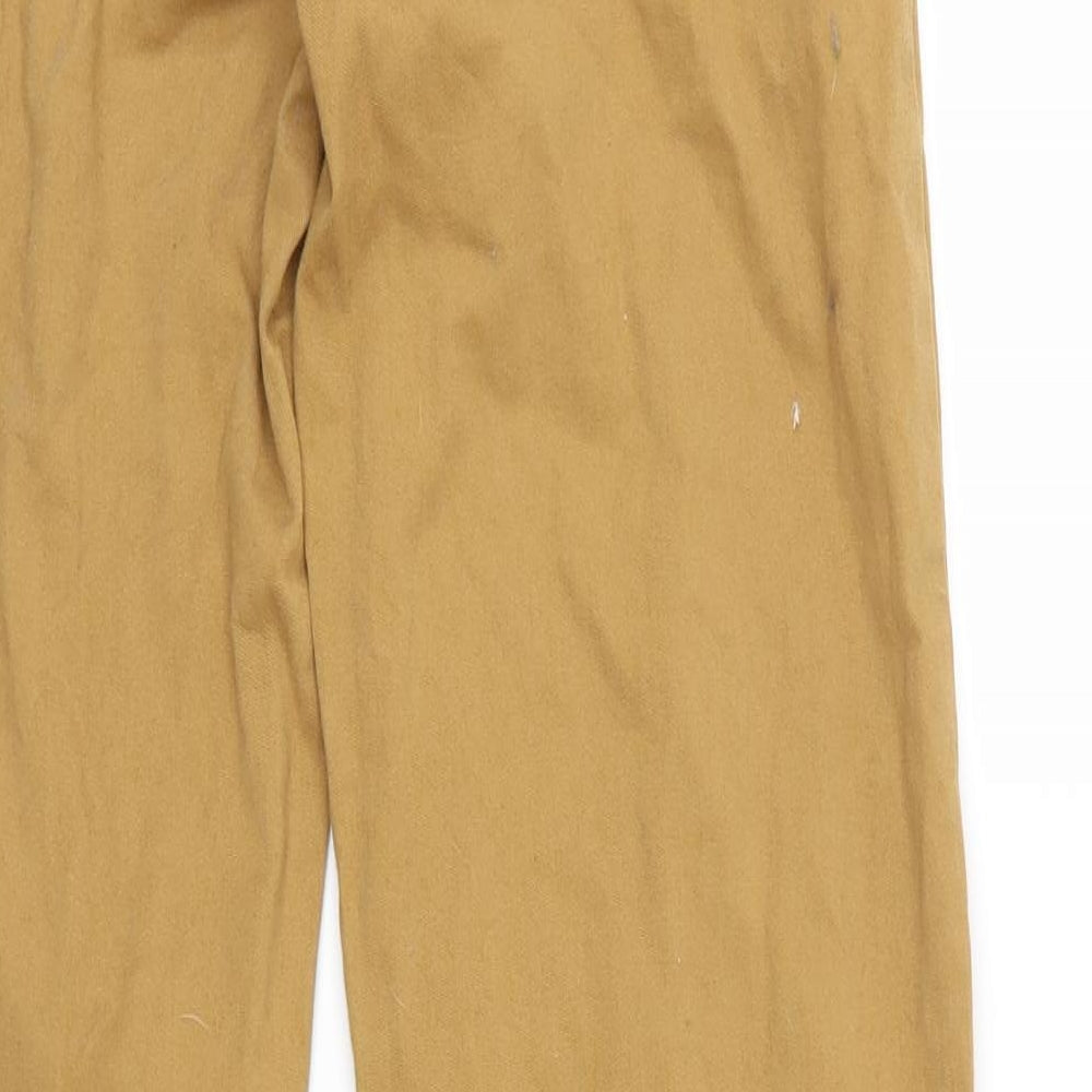 Mens UK Size 29 in Denim Co. Regular Fit Brown Trousers