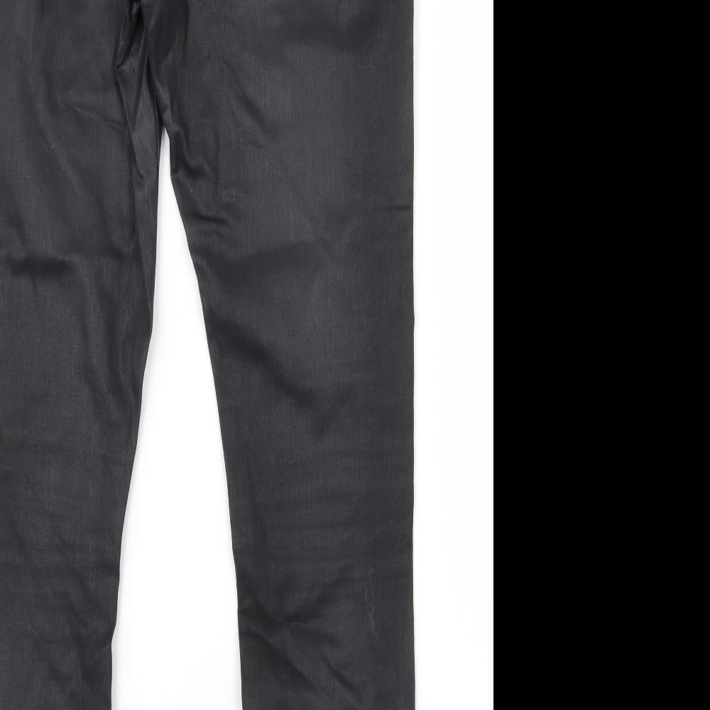 Topshop Womens Black Straight Jeans Size 30 in L28 in