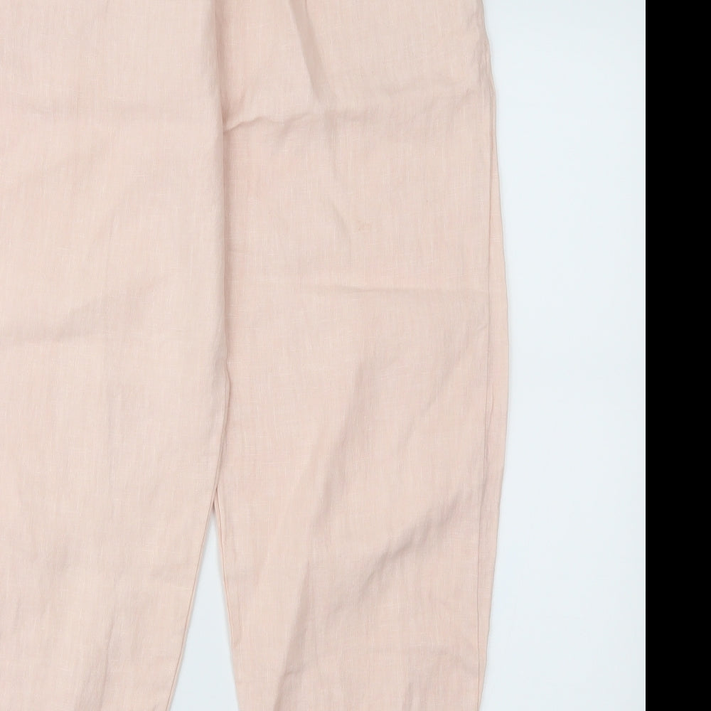 Womens UK Size 32 in Preworn Regular Fit Pink Trousers