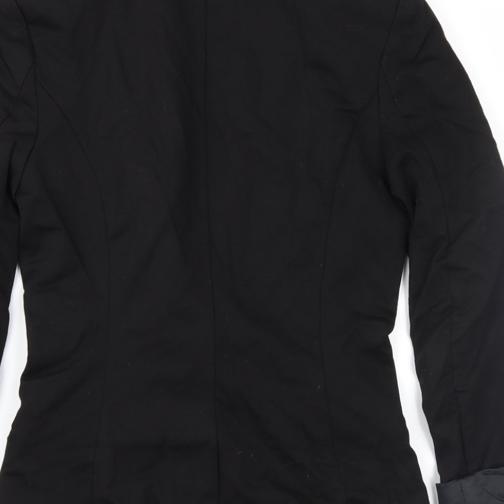 H&M Womens Black Jacket Suit Jacket Size 4