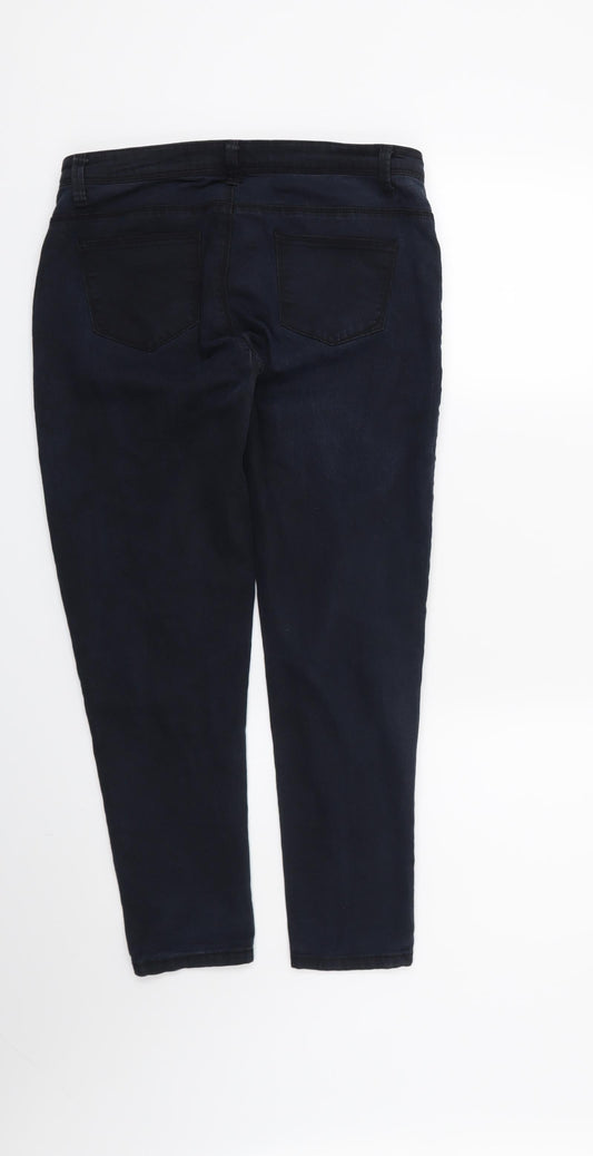 DENIM CO Womens Blue Skinny Jeans Size 10 L25 in