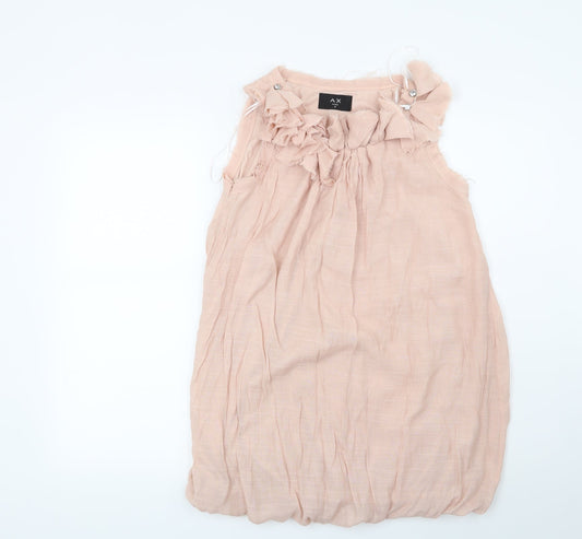 Womens UK Size 8 AX Paris Pink Basic Blouse