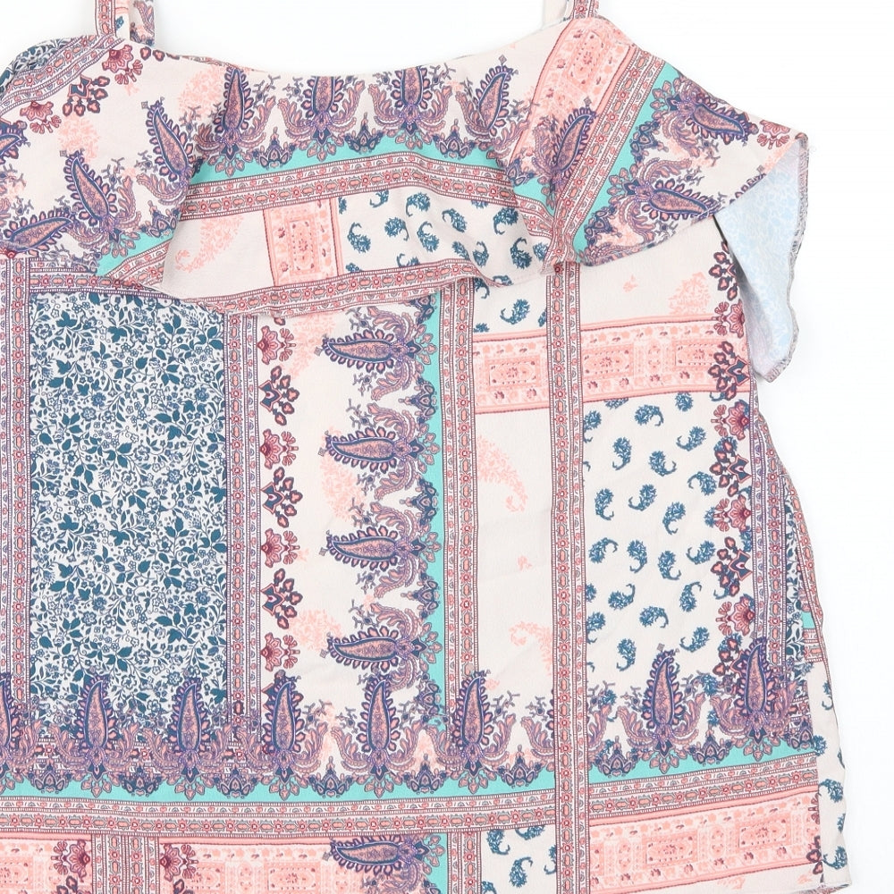 Womens UK Size 8 George Pink Basic Blouse