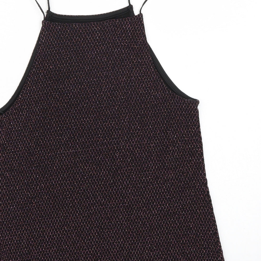 Womens UK Size 8 newlook Black Basic Tank