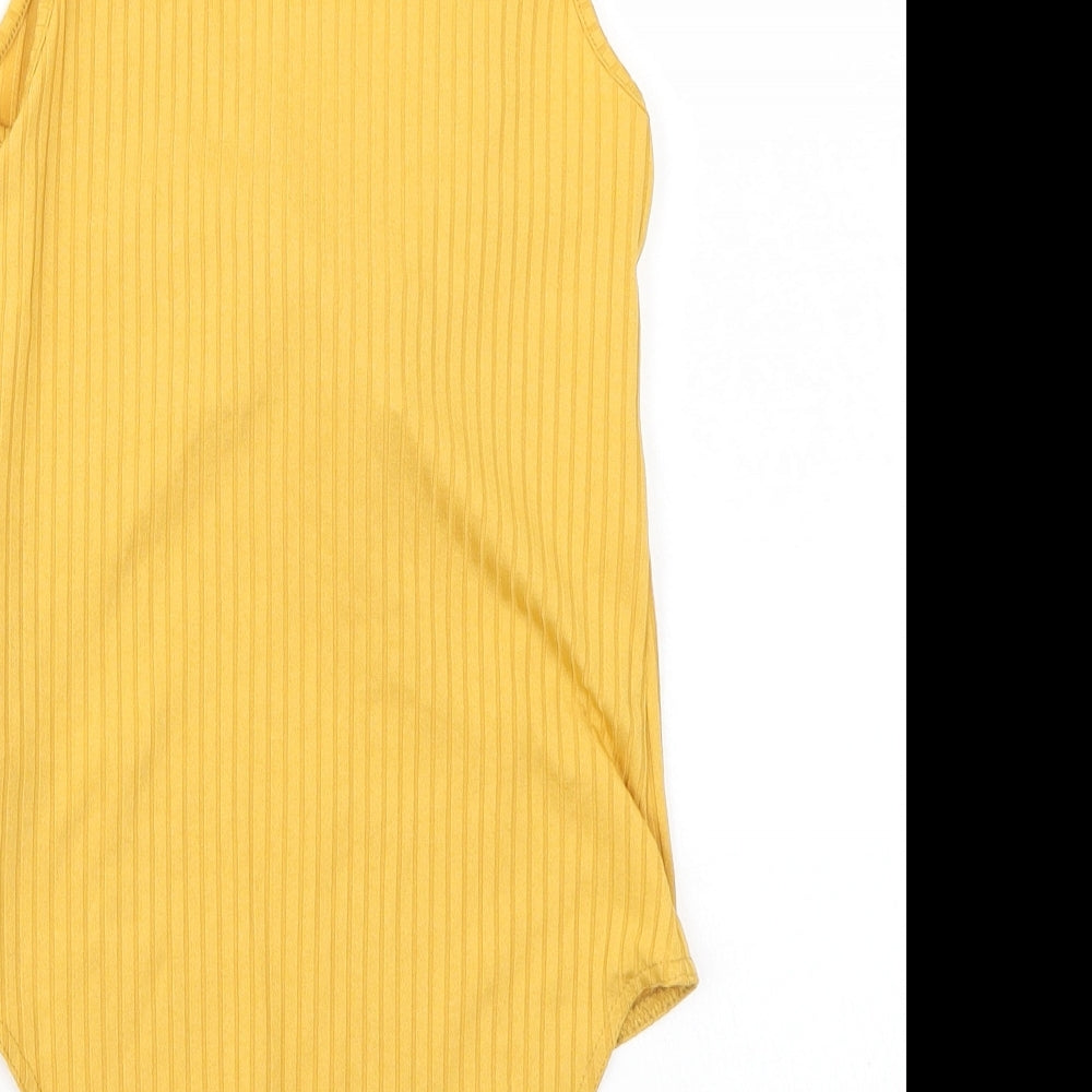 Newlook Womens Yellow Bodysuit One-Piece Size 8