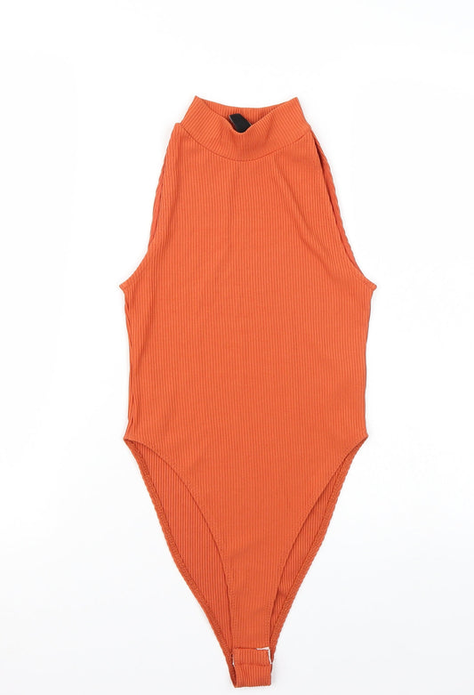 New Look Womens Orange Bodysuit One-Piece Size 6