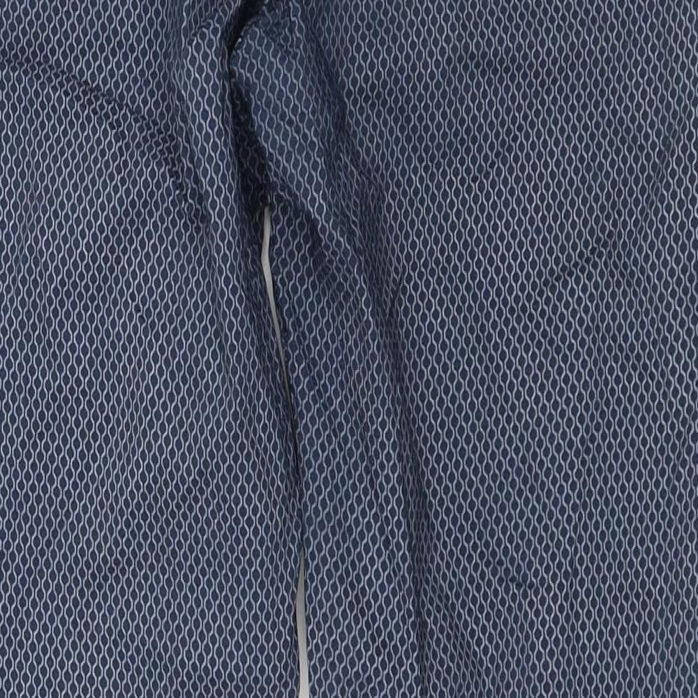 Womens UK Size 30 in Preworn Regular Fit Blue Trousers