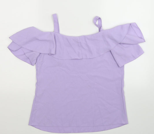 Womens UK Size 8 George Purple Basic Tank