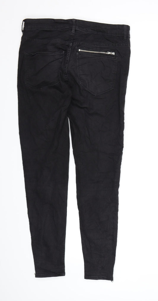 Divided by H&M Womens Black  Denim Skinny Jeans Size 10 L28 in