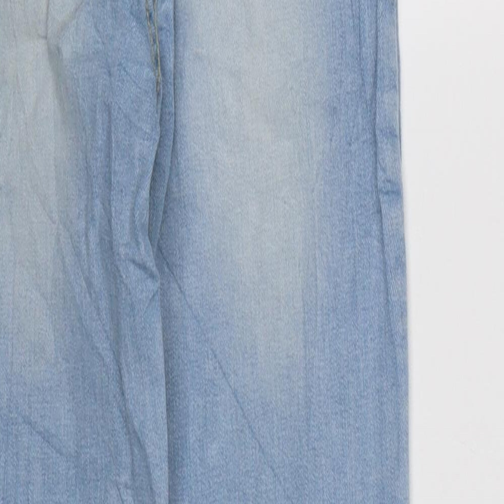 Womens UK Size 3XS WOW Regular Fit Tapered Blue Jeans