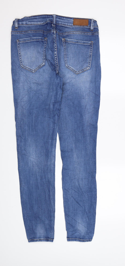 Amisu Mens Blue Denim Skinny Jeans L30 in
