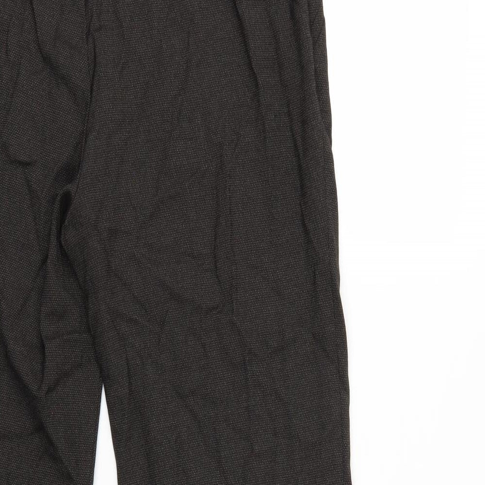 M&S Womens Brown Trousers Size 14 L28 in