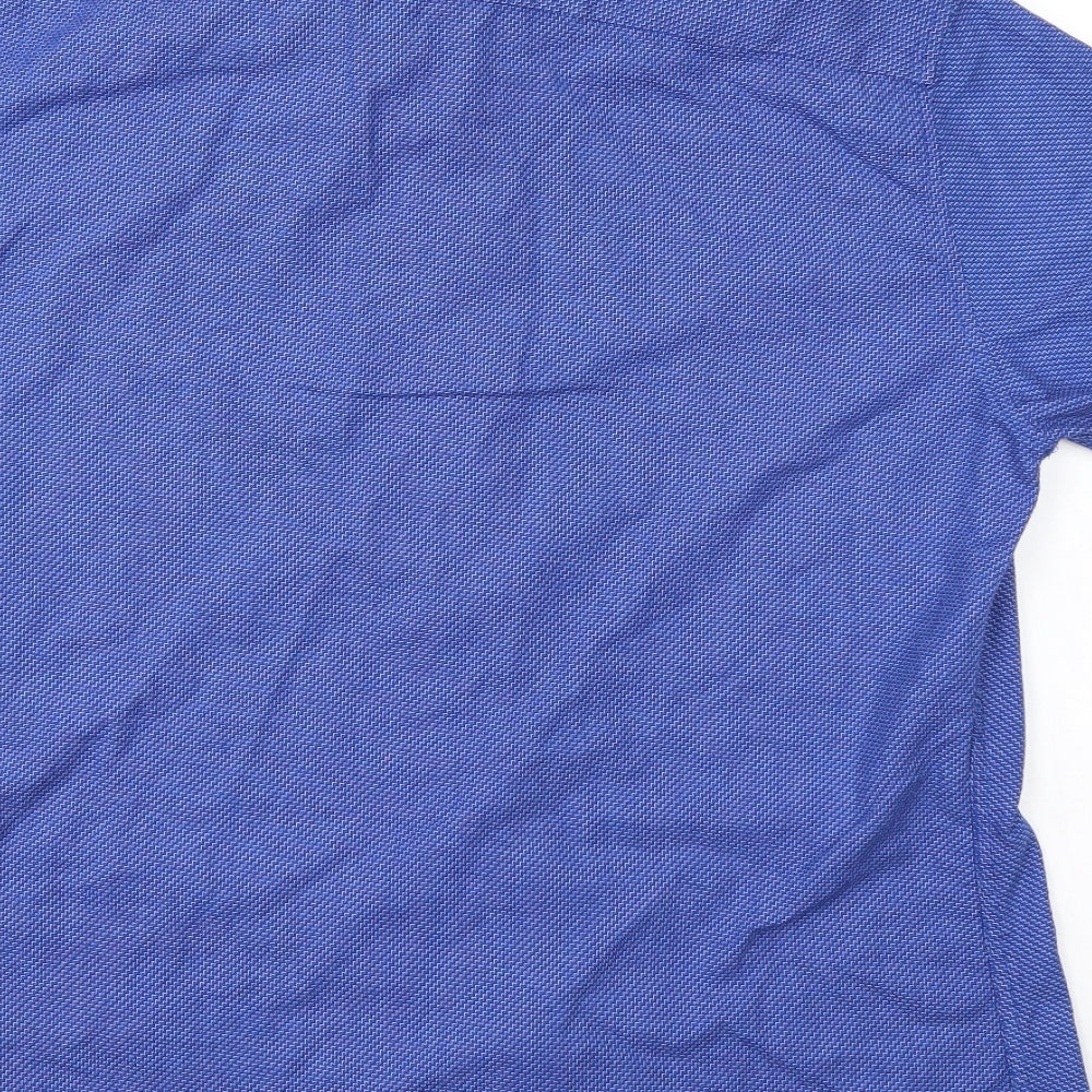 Silver Eight Mens Blue Button-Up Size L