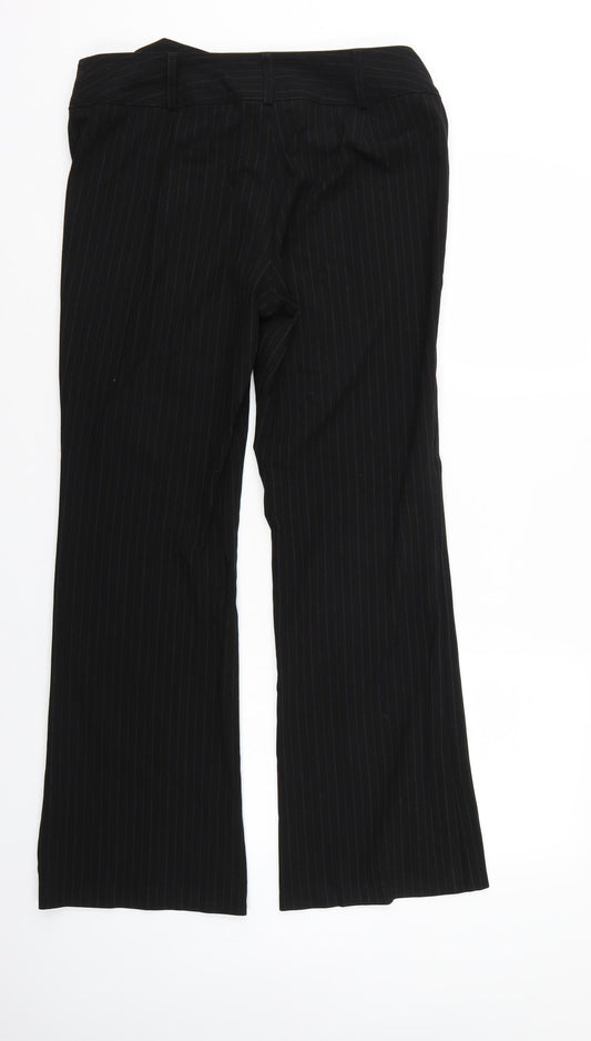 Womens UK Size 14 Marks and Spencer Regular Fit Black Trousers