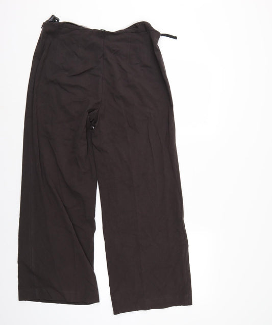 Womens UK Size 14 M&S Regular Fit Brown Trousers