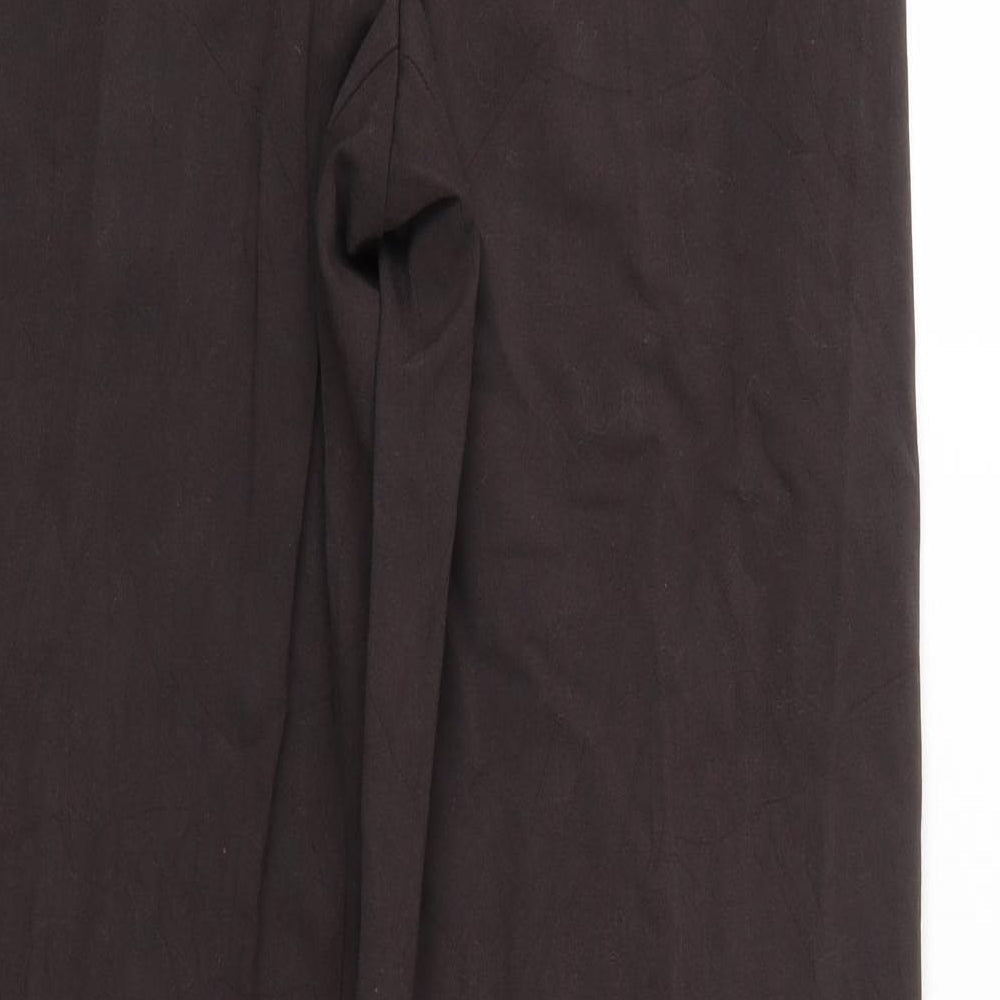 Womens UK Size 14 M&S Regular Fit Brown Trousers