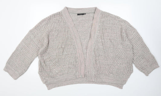 Brave Soul Womens Brown Knit Cardigan Jumper Size L